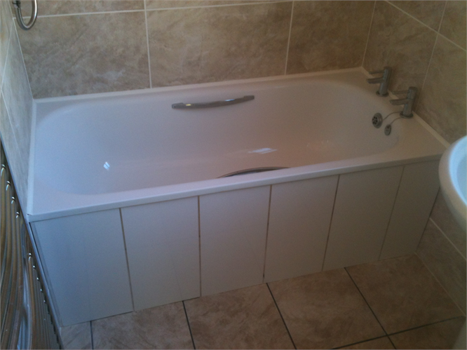 Completed bathroom installation