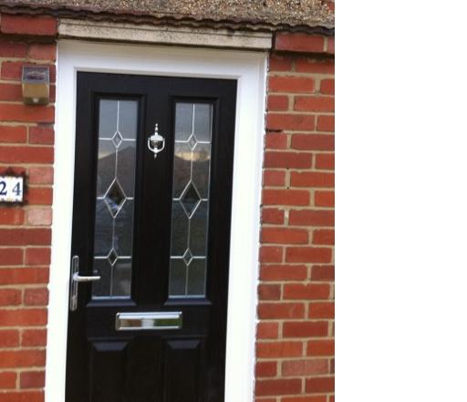 Black Bespoke Composite Door .