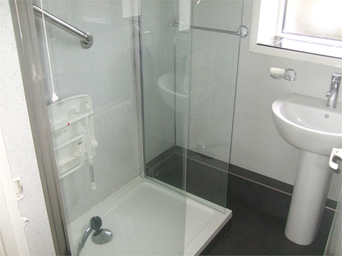 Bath to walk in shower conversion