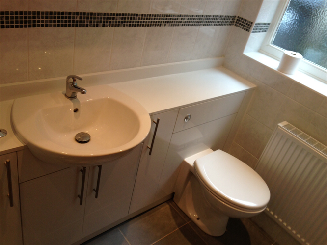 Shower and wc vanity units