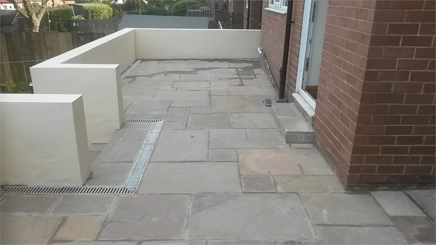 New Patio and rendered walls