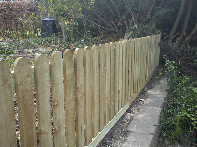 old hedge out new fence in