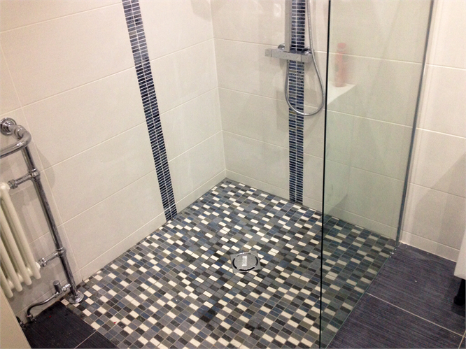 New walk in shower