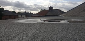 EPDM Rubber Flat Roof Project