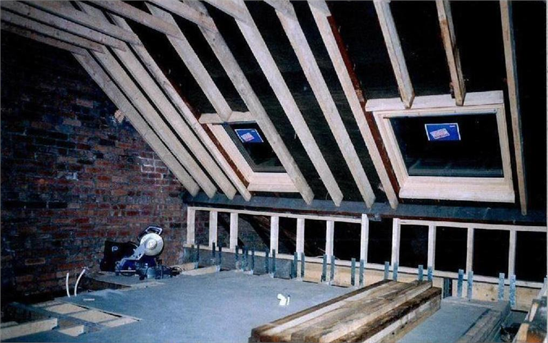 General loft conversion in progress Gateshead