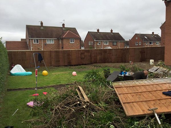 After - Fence put up