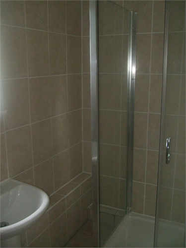 Bath conversion to shower enclosure
